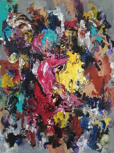 Original Abstract Expressionism Abstract Paintings by Laura Aranda