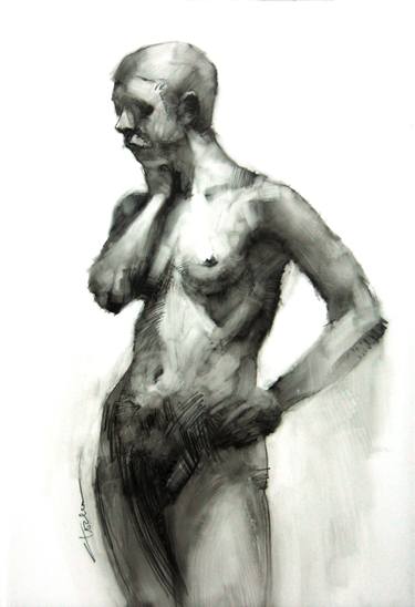 Original Abstract Expressionism Nude Drawings by Cathy Locke