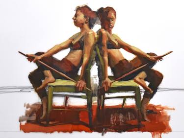 Original Figurative Women Paintings by Cathy Locke