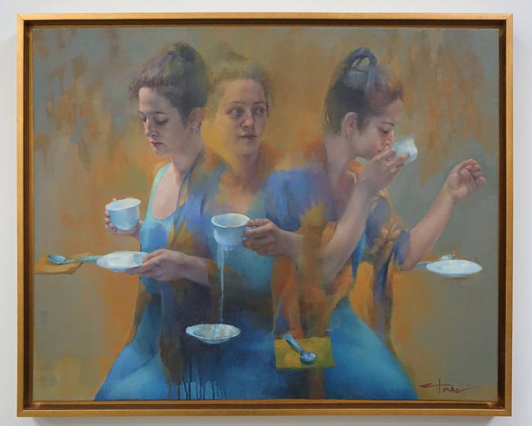 Original Expressionism Women Painting by Cathy Locke