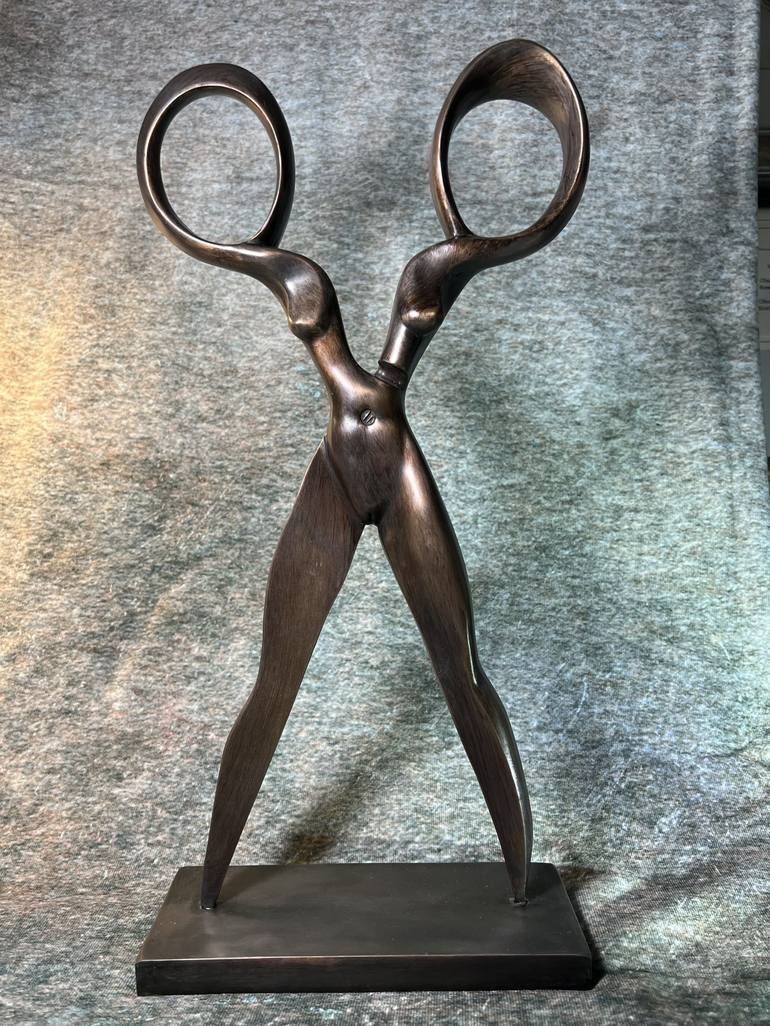 WOMAN-SCISSORS Sculpture by Leonid Filitsyan