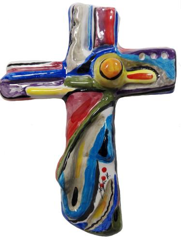 ceramic crucifix thumb