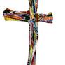 ITALDESIGNFOGLIARO COLLECTED CERAMIC CRUCIFIX. Unique piece made and entirely hand painted. Height cm 35 Width cm 24 Weight 343 grams The work is provided with Certificate of Authenticity No. F000002 and signature of the author. LIMITED EDITION
