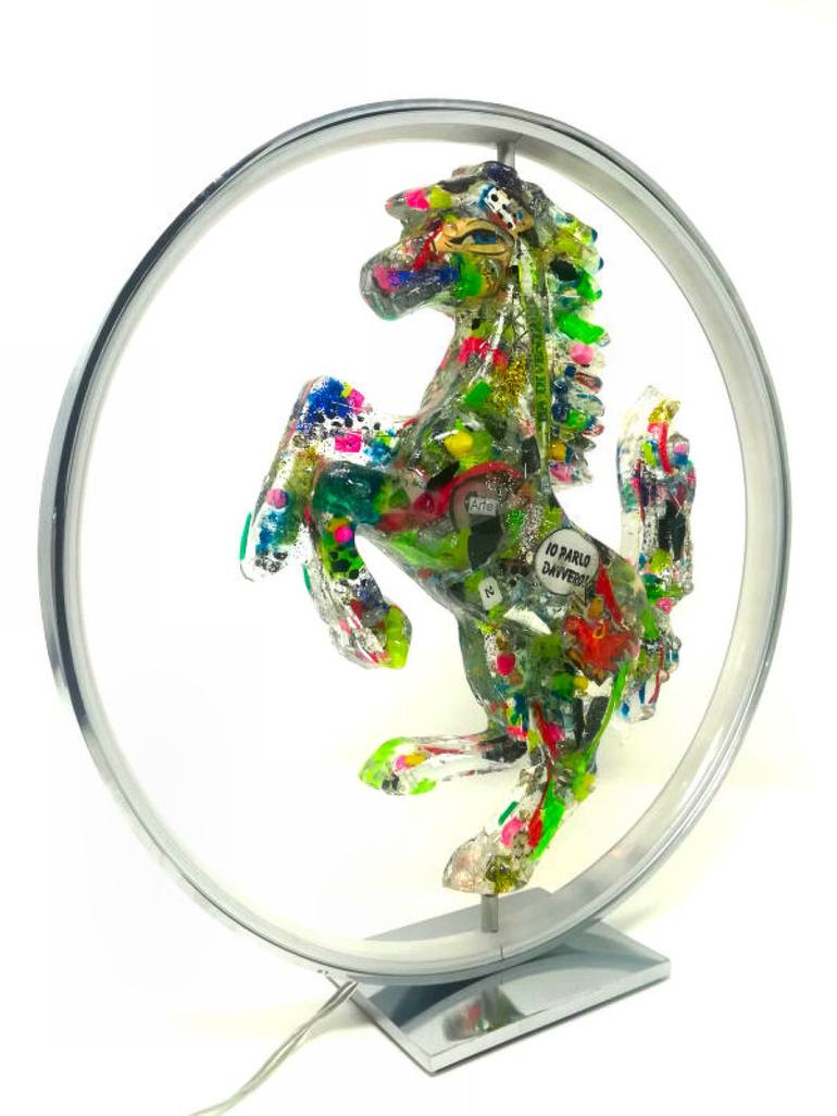 Original Conceptual Horse Sculpture by Katia Fogliaro