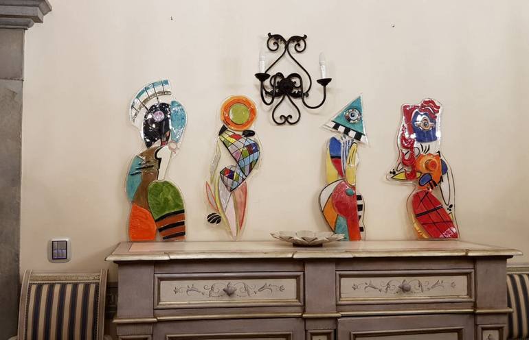 Original Abstract Expressionism Women Sculpture by Katia Fogliaro