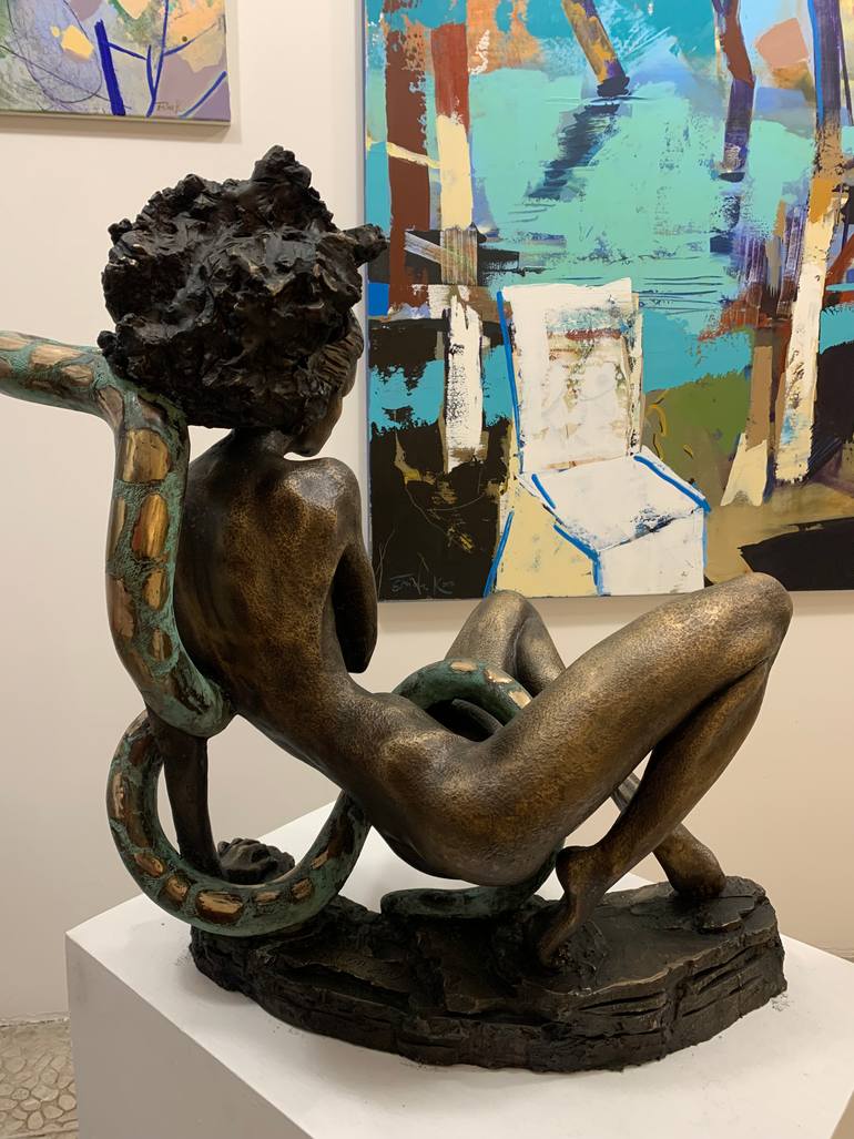 Original Expressionism Women Sculpture by Oleg Putilin
