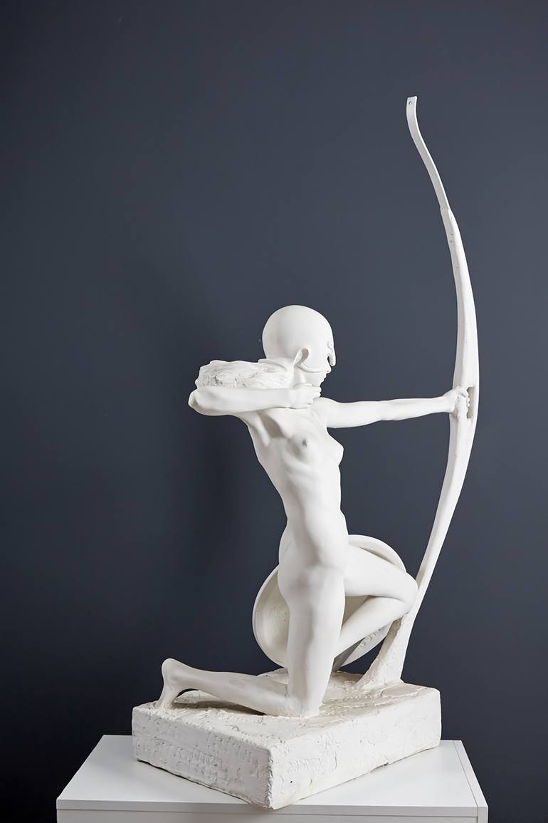 Original Expressionism Women Sculpture by Oleg Putilin