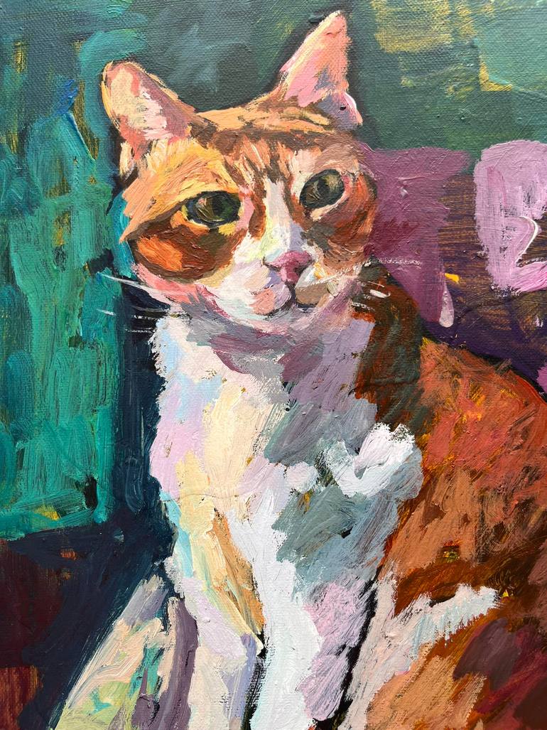 Original Figurative Animal Painting by Dionysia Adamopoulou