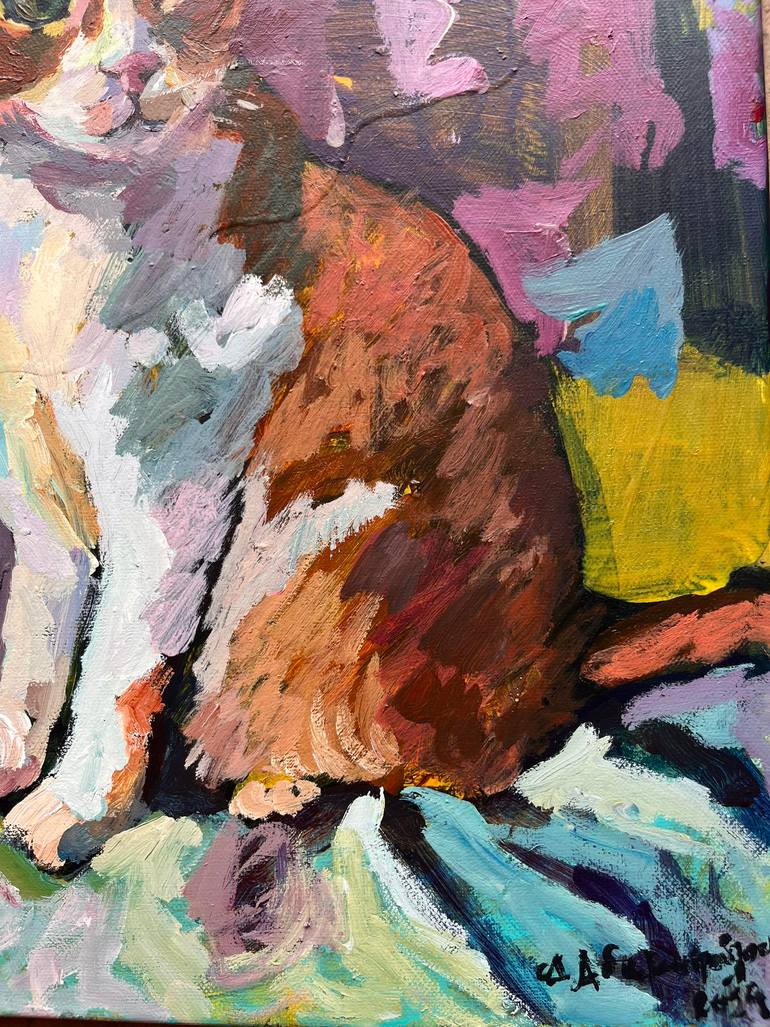 Original Figurative Animal Painting by Dionysia Adamopoulou