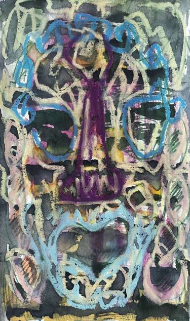 Original Abstract Expressionism Abstract Painting by Denise Adamopoulou