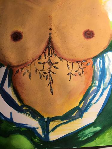 Original Abstract Erotic Paintings by Nikola Orlitova