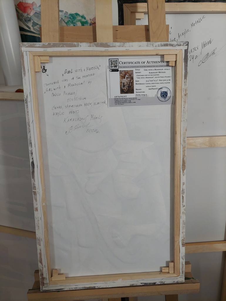 Original Cubism Abstract Painting by Mihails Karavajevs