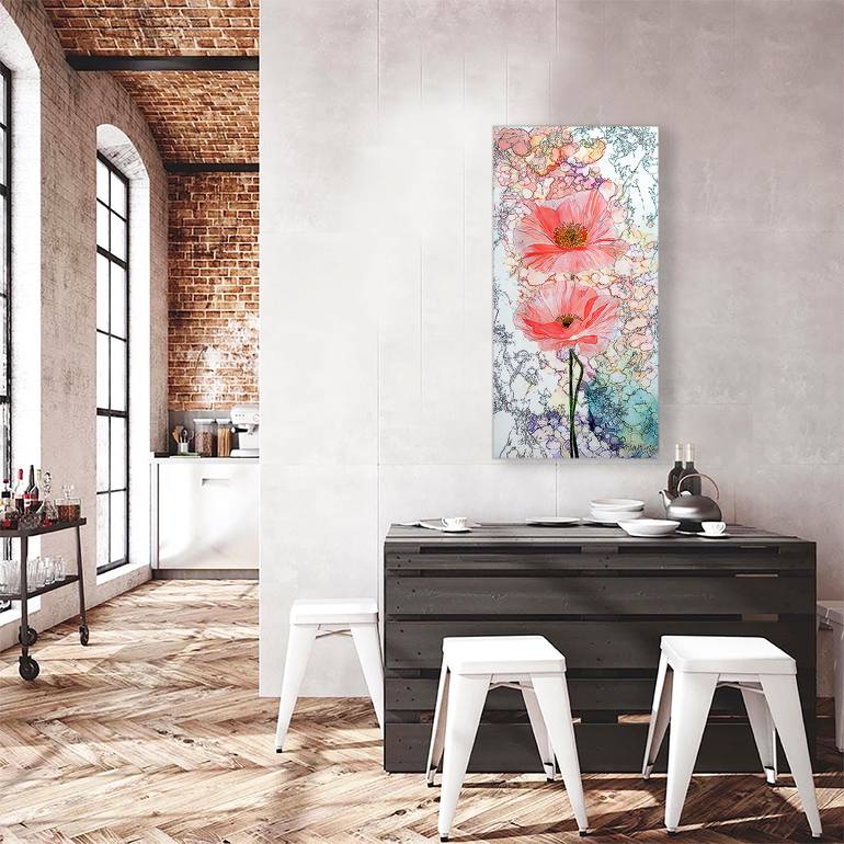 Original Contemporary Botanic Painting by Mihails Karavajevs