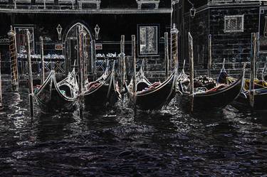 Gondolas on the Grand Canel Venice thumb