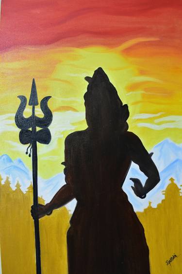 Shiv oil painting thumb