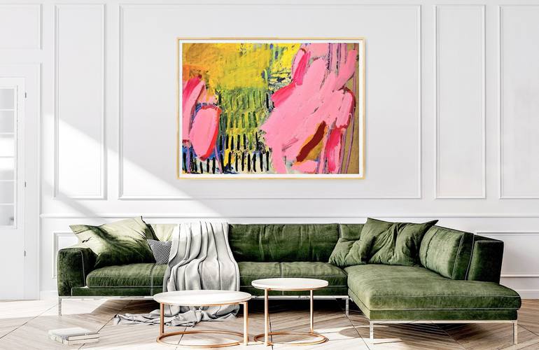 Original Abstract Expressionism Abstract Painting by Jessie Woodward