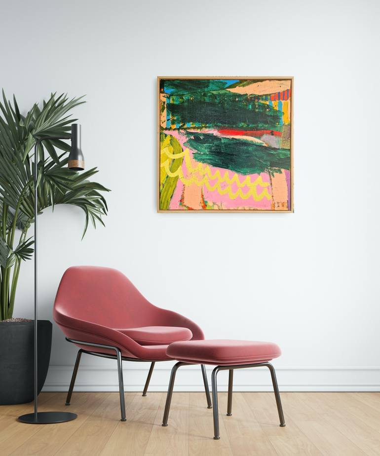 Original Abstract Expressionism Abstract Painting by Jessie Woodward