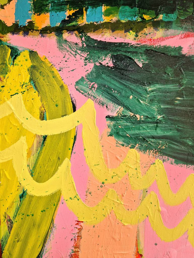 Original Abstract Expressionism Abstract Painting by Jessie Woodward