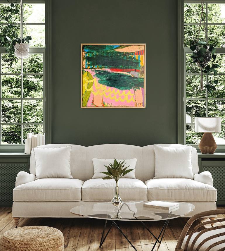 Original Abstract Expressionism Abstract Painting by Jessie Woodward