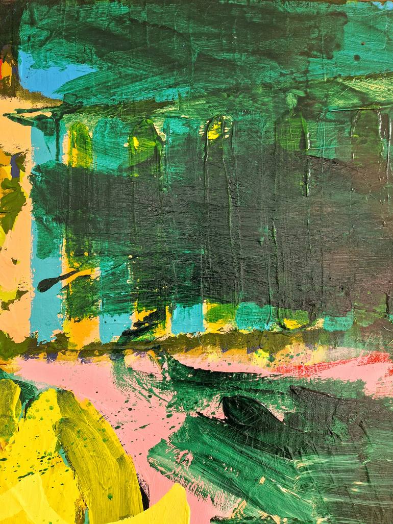 Original Abstract Expressionism Abstract Painting by Jessie Woodward