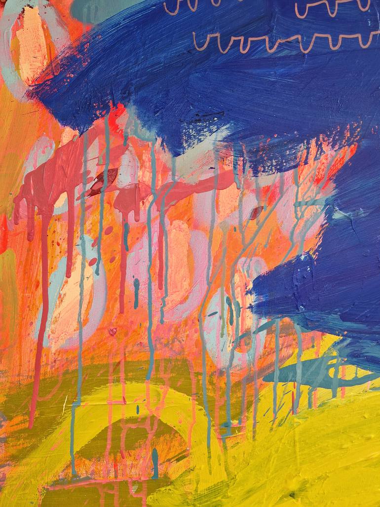 Original Abstract Expressionism Abstract Painting by Jessie Woodward
