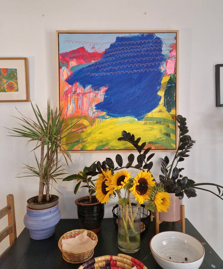 Original Abstract Expressionism Abstract Painting by Jessie Woodward