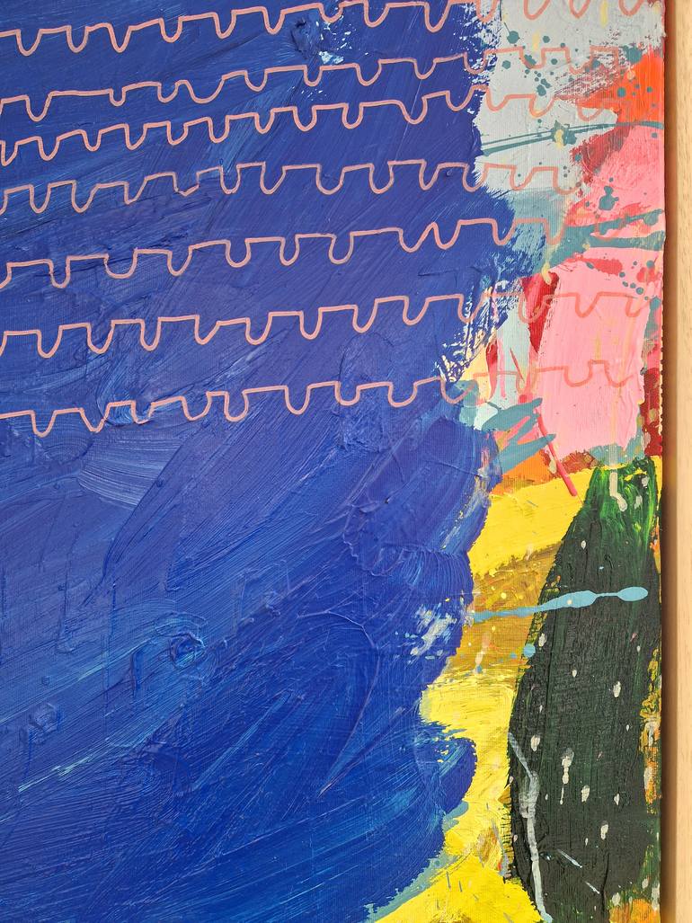 Original Abstract Expressionism Abstract Painting by Jessie Woodward