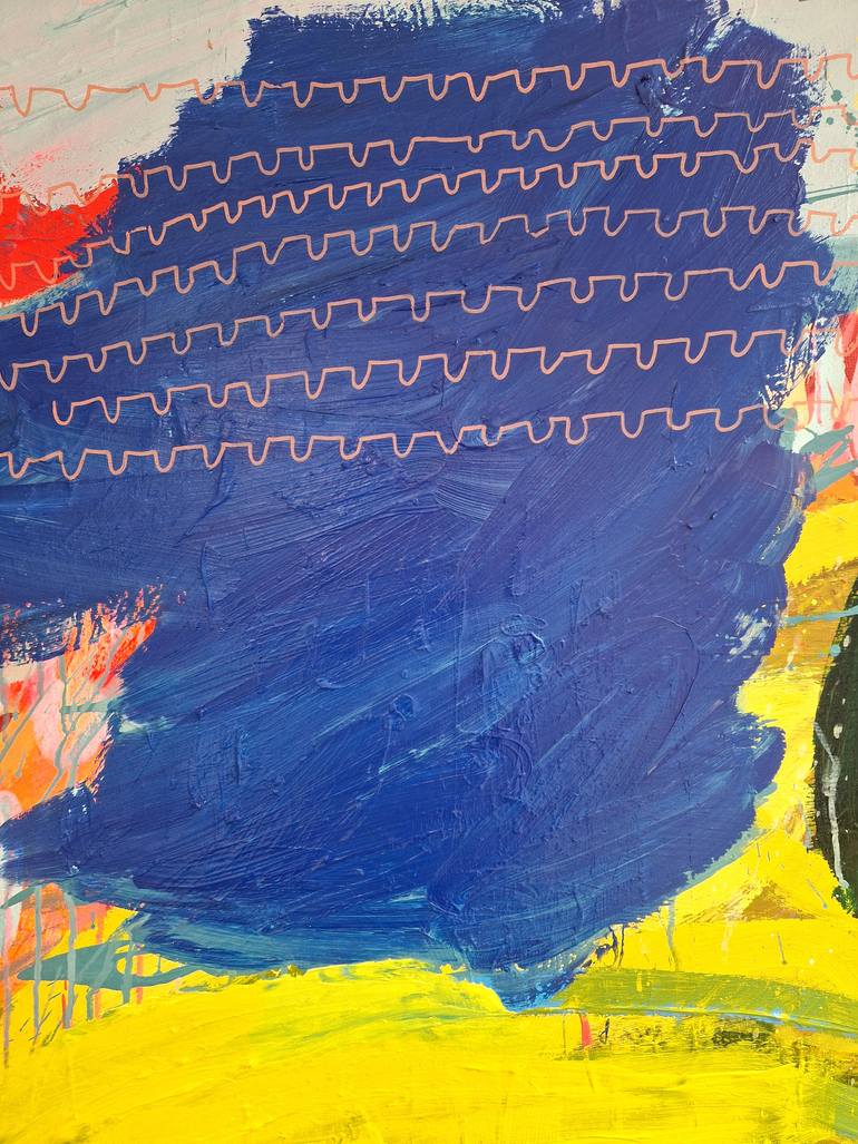 Original Abstract Expressionism Abstract Painting by Jessie Woodward