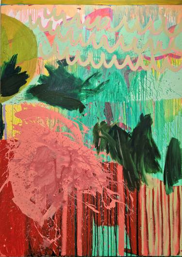 Original Abstract Expressionism Abstract Paintings by Jessie Woodward