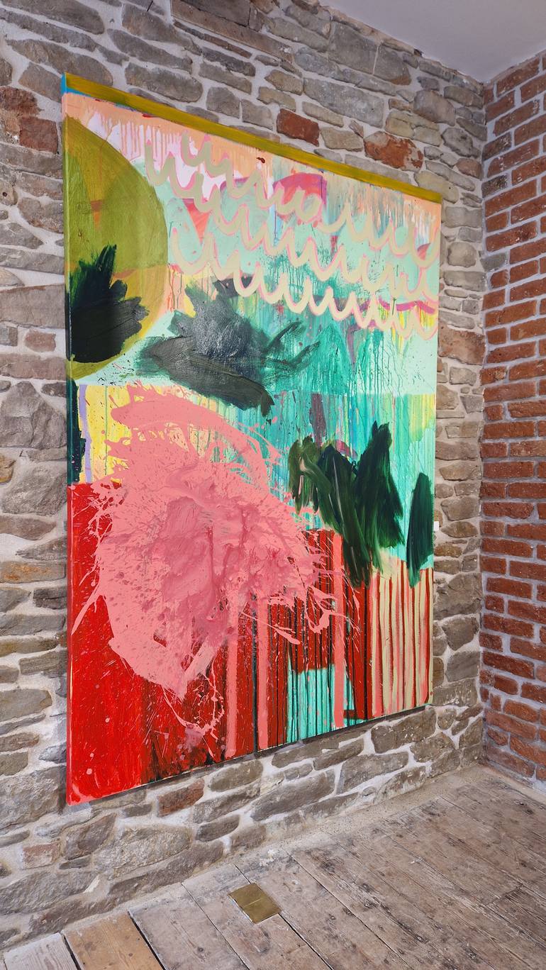 Original Abstract Expressionism Abstract Painting by Jessie Woodward