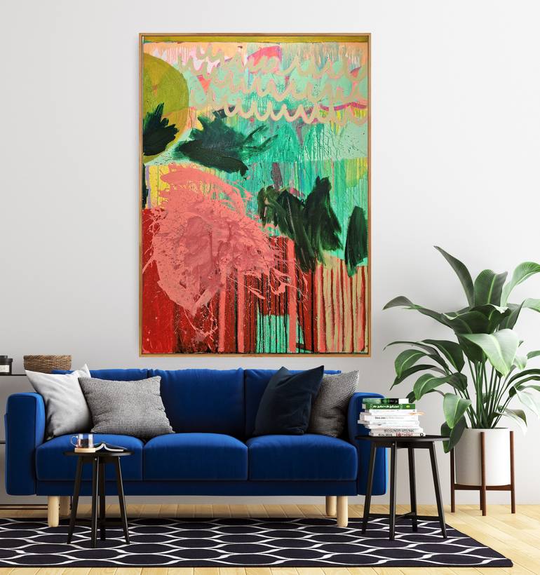 Original Abstract Expressionism Abstract Painting by Jessie Woodward