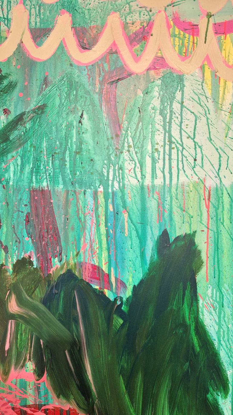 Original Abstract Expressionism Abstract Painting by Jessie Woodward