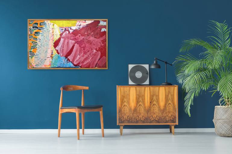 Original Abstract Expressionism Abstract Painting by Jessie Woodward