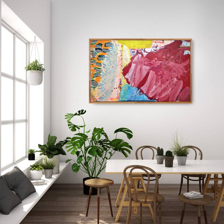 Original Abstract Expressionism Abstract Painting by Jessie Woodward