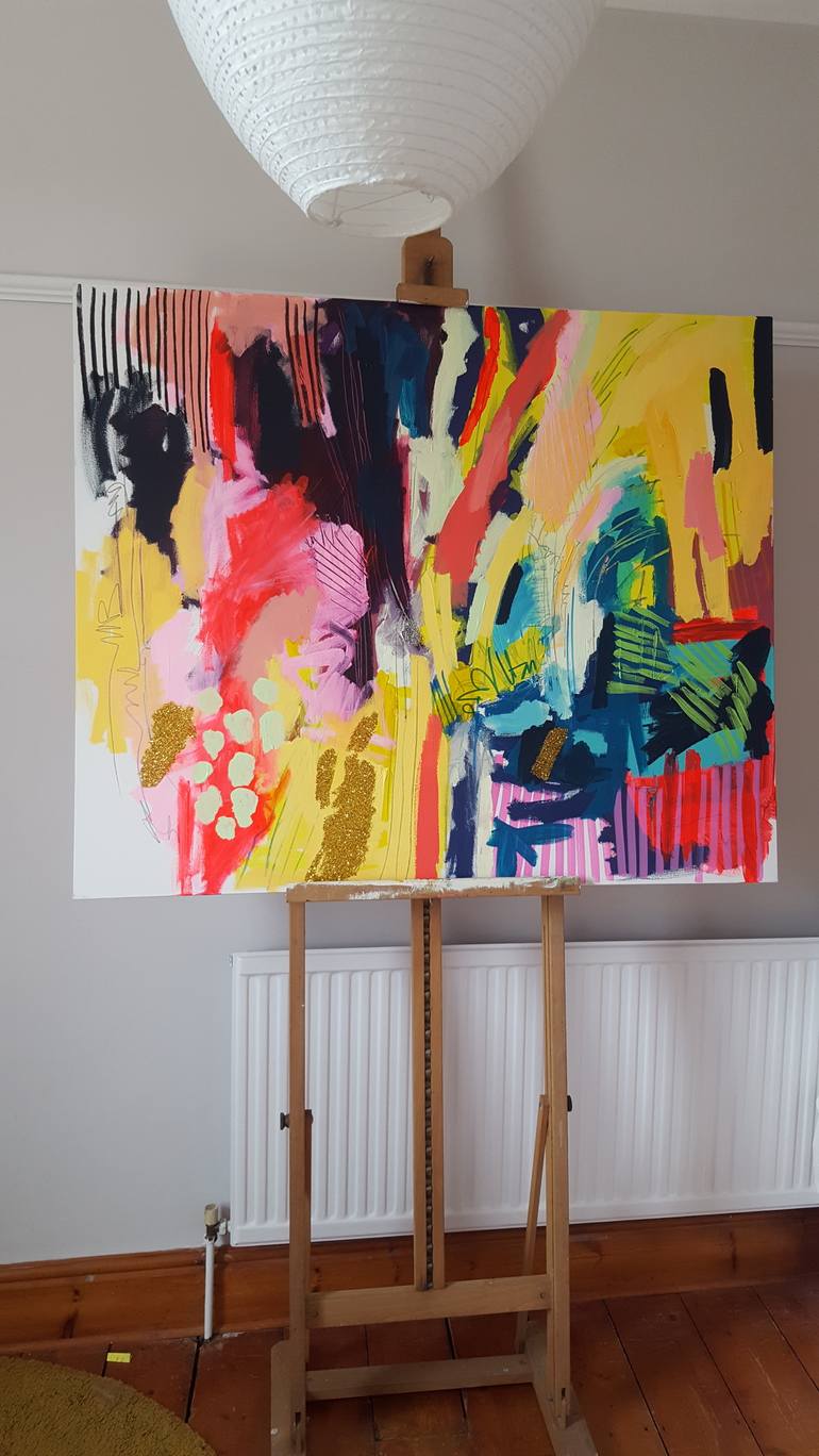 Original Abstract Painting by Jessie Woodward