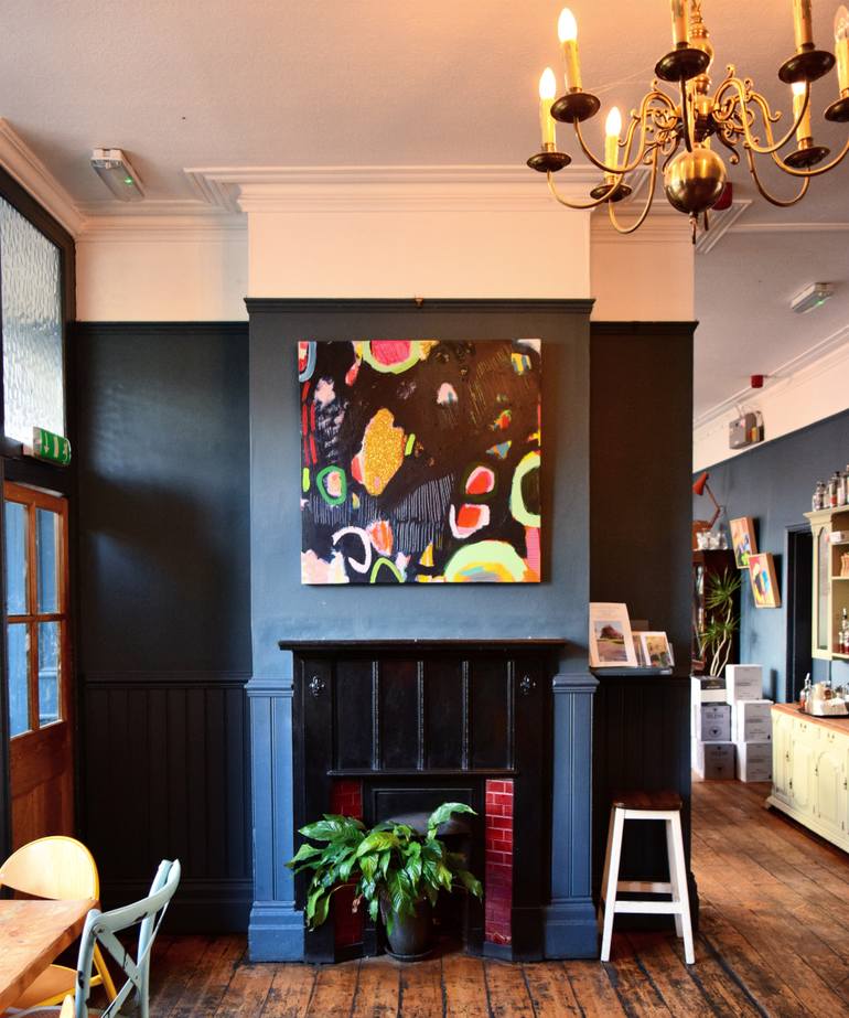 Original Abstract Expressionism Abstract Painting by Jessie Woodward