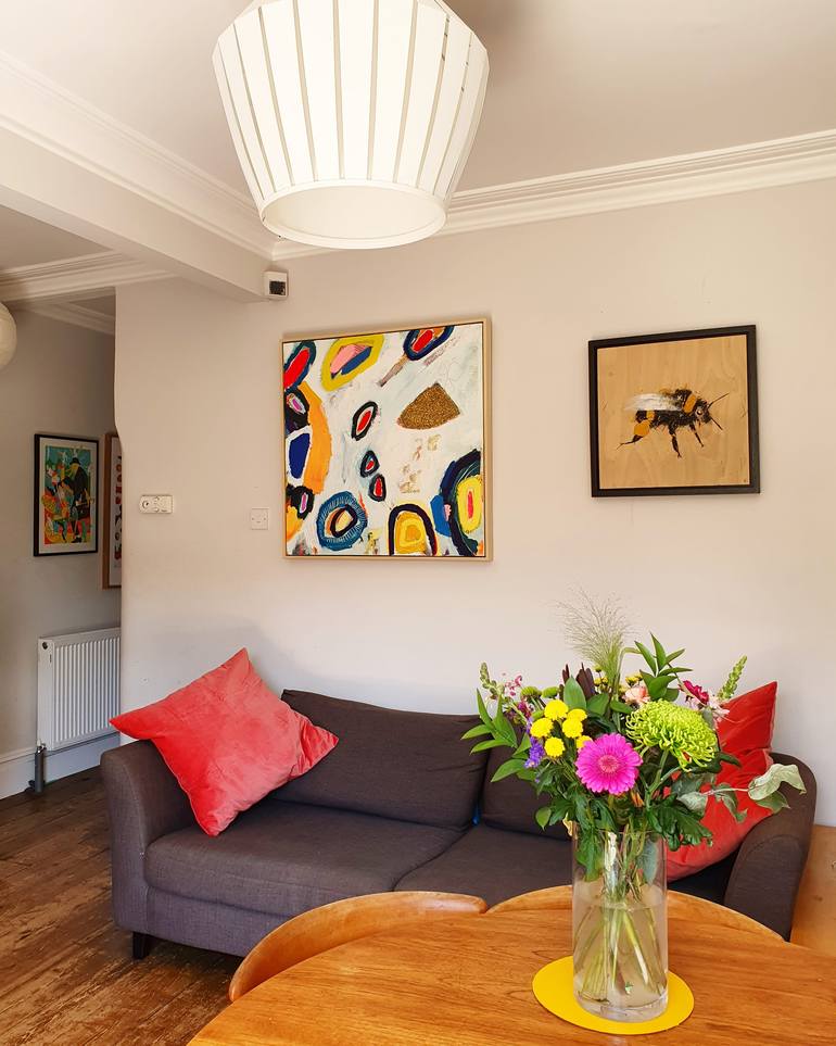Original Abstract Expressionism Abstract Painting by Jessie Woodward