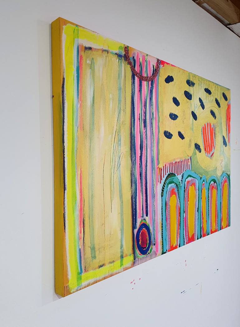 Original Abstract Expressionism Abstract Painting by Jessie Woodward