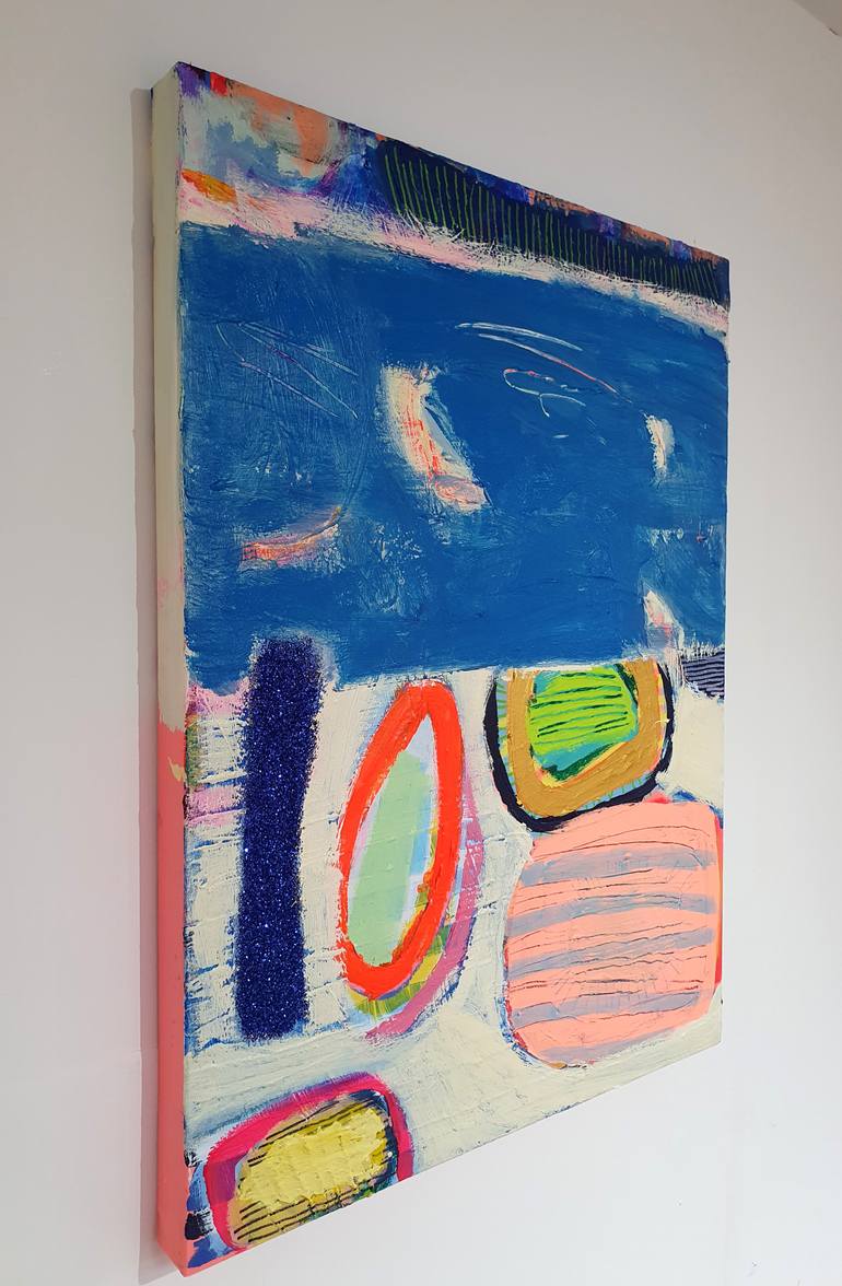 Original Abstract Expressionism Abstract Painting by Jessie Woodward