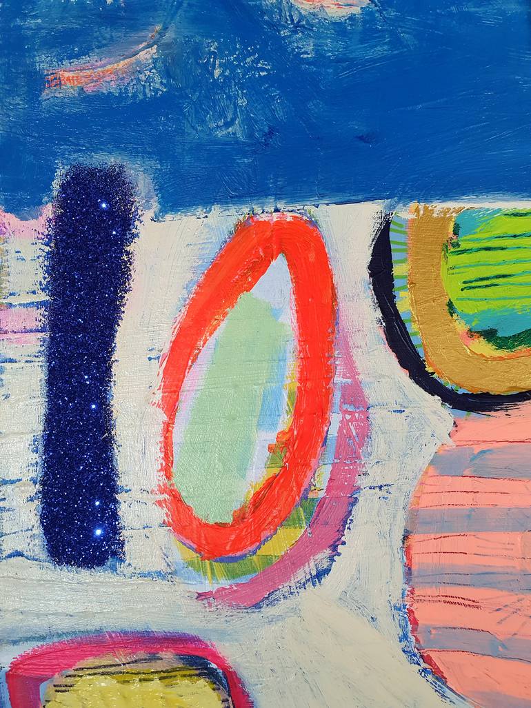 Original Abstract Expressionism Abstract Painting by Jessie Woodward