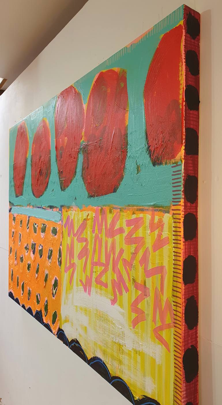 Original Abstract Expressionism Abstract Painting by Jessie Woodward