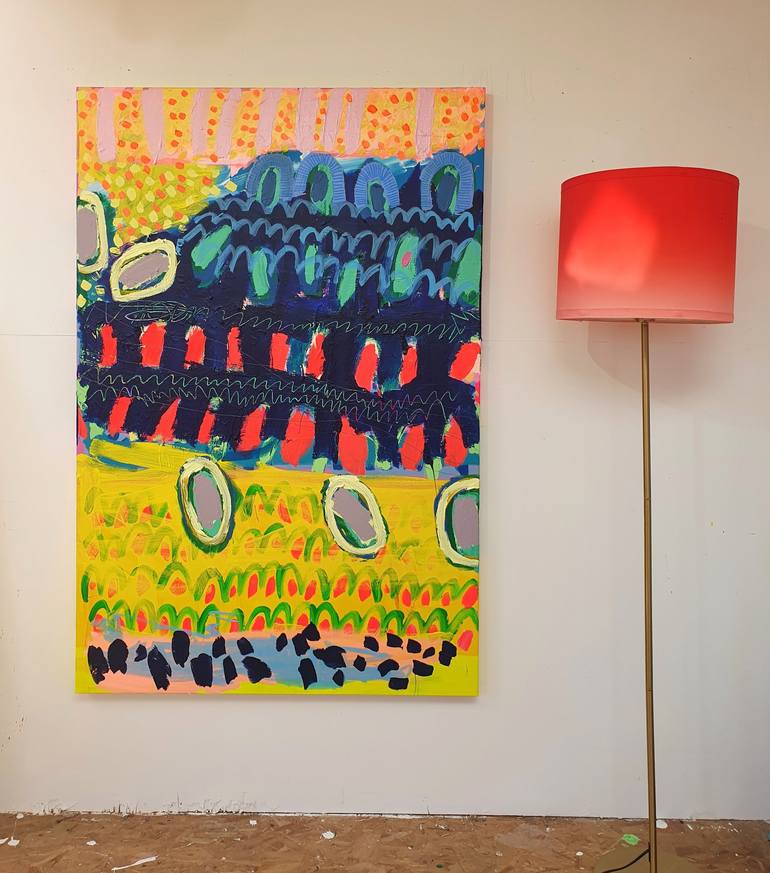 Original Abstract Painting by Jessie Woodward