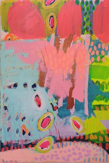 Original Abstract Expressionism Abstract Paintings by Jessie Woodward