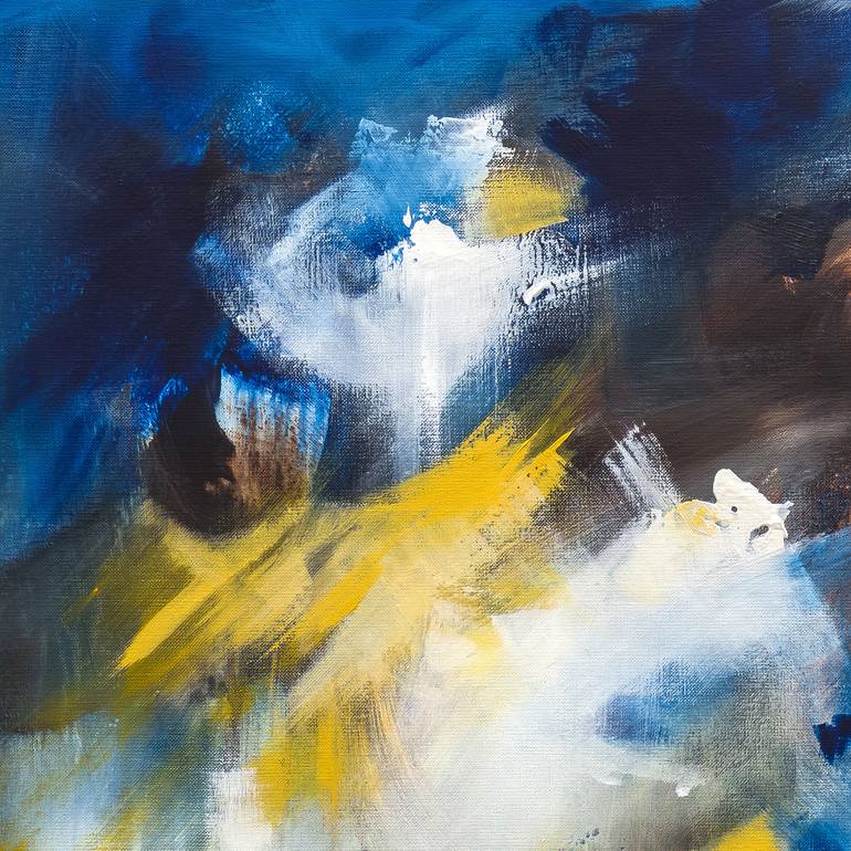 Original Abstract Expressionism Abstract Painting by Agnieszka Potocka-Makoś