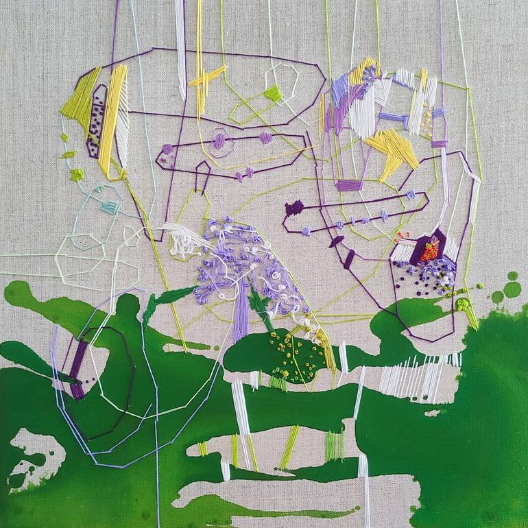 Original Abstract Mixed Media by Agnieszka Potocka-makos | Abstract Expressionism Art on Canvas | It is a miracle