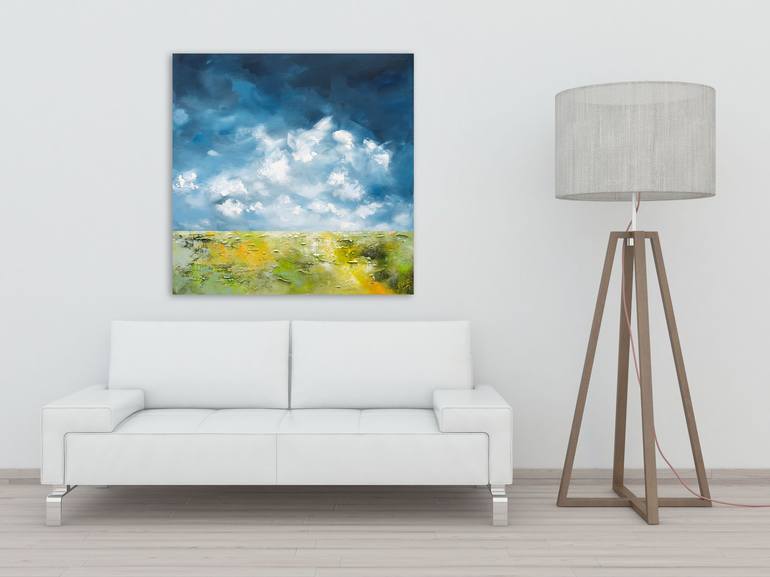 Original Abstract Landscape Painting by Agnieszka Potocka-Makoś