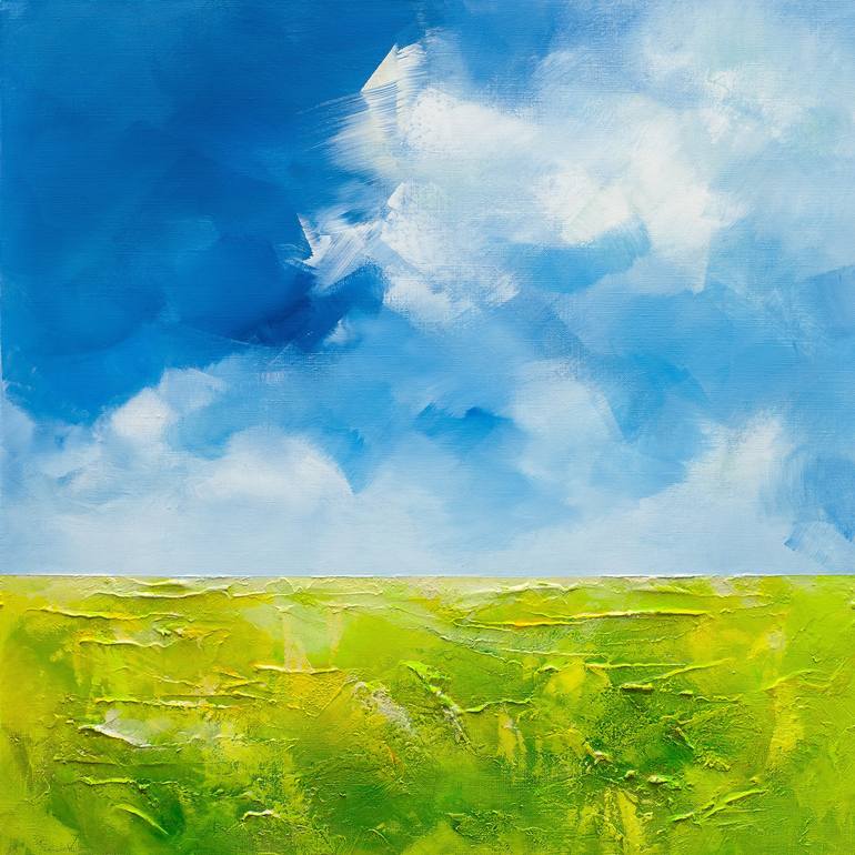 Original Abstract Landscape Painting by Agnieszka Potocka-Makoś