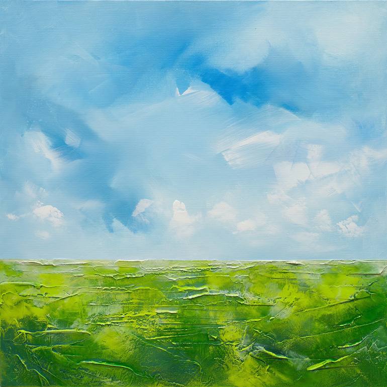 Original Abstract Landscape Painting by Agnieszka Potocka-Makoś