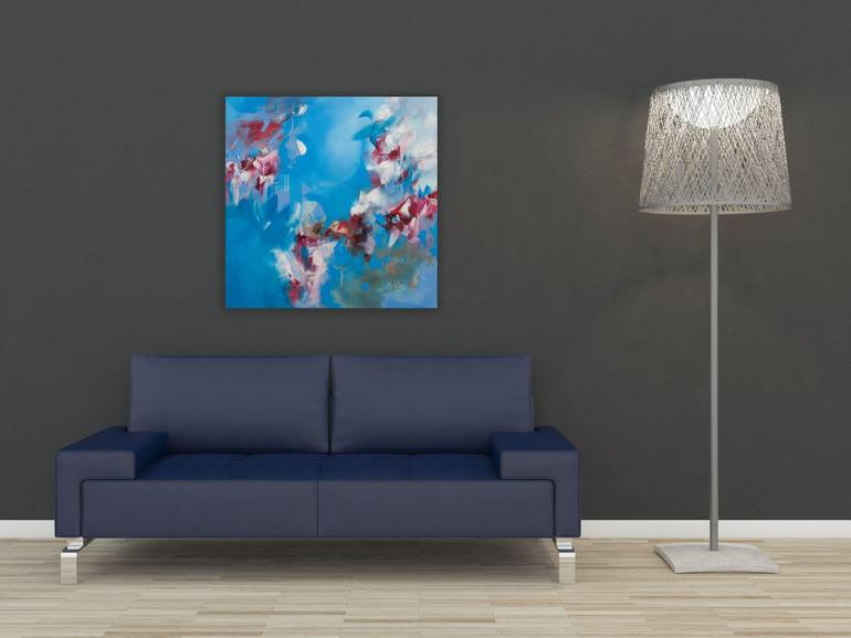 Original Abstract Expressionism Abstract Painting by Agnieszka Potocka-Makoś