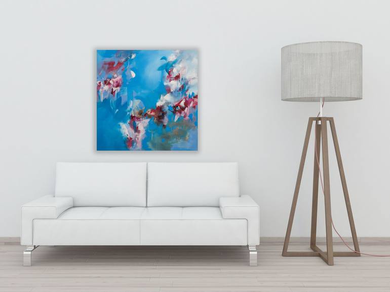 Original Abstract Expressionism Abstract Painting by Agnieszka Potocka-Makoś